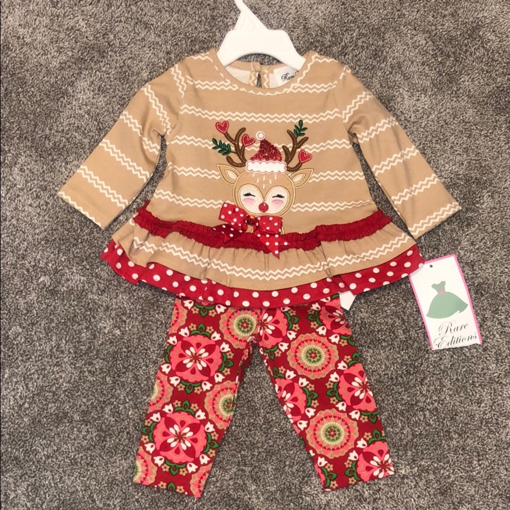Rare Editions Reindeer two piece set